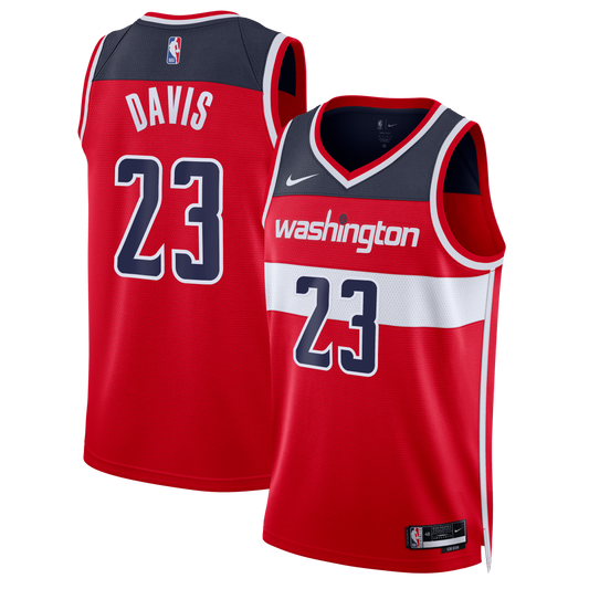 Unisex Washington Wizards Anthony Davis Nike Red Swingman Jersey - Icon Edition