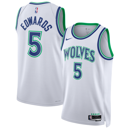 Unisex Minnesota Timberwolves Anthony Edwards Nike White Swingman Jersey - Association Edition