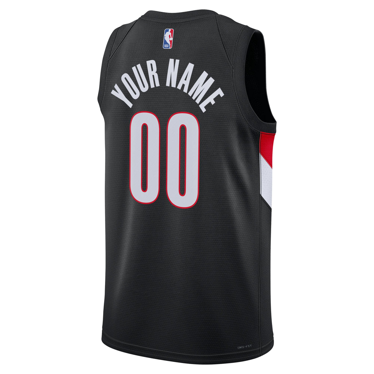 Unisex Portland Trail Blazers Nike Black Swingman Custom Jersey - Icon Edition