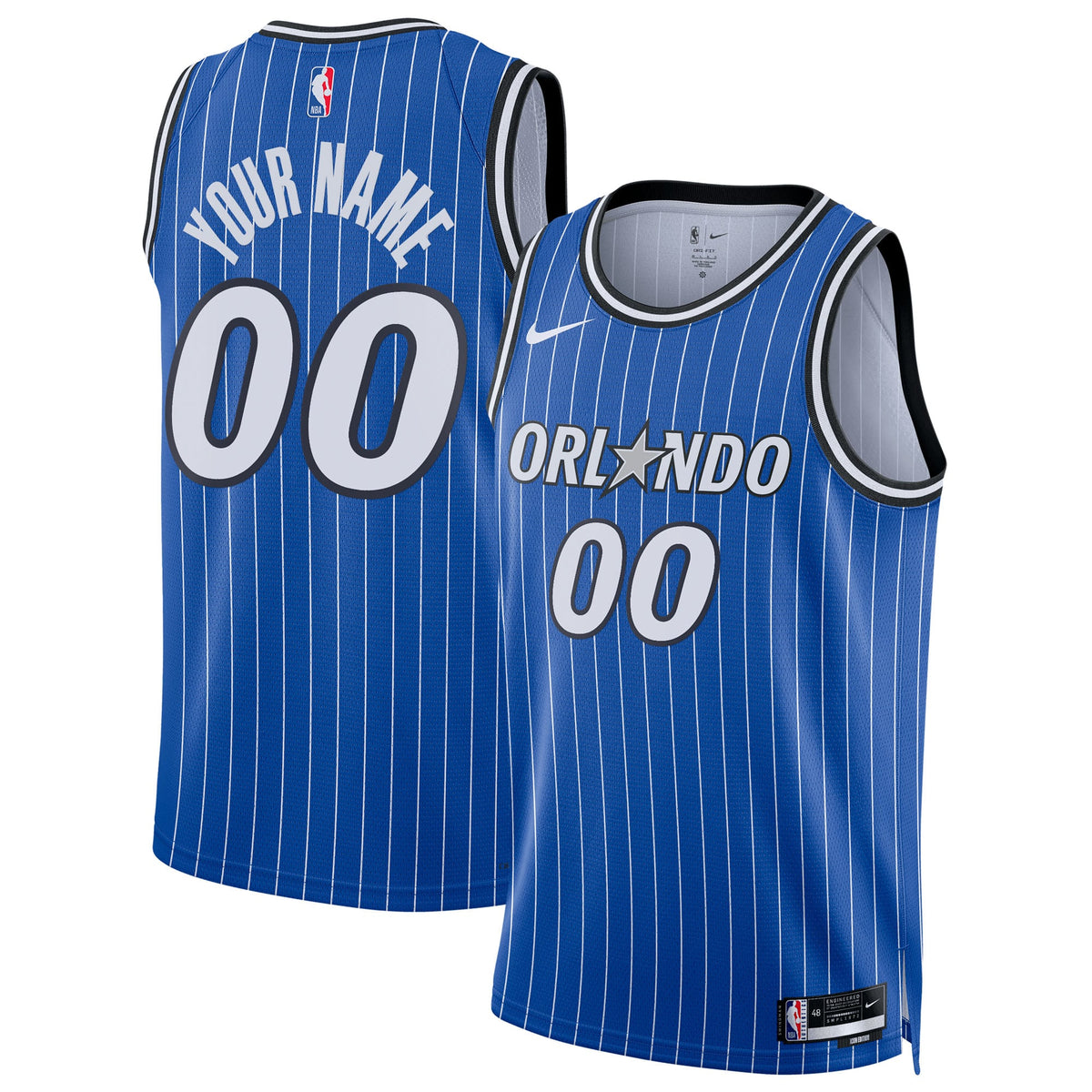 Unisex Orlando Magic Nike Blue Swingman Custom Jersey - Icon Edition