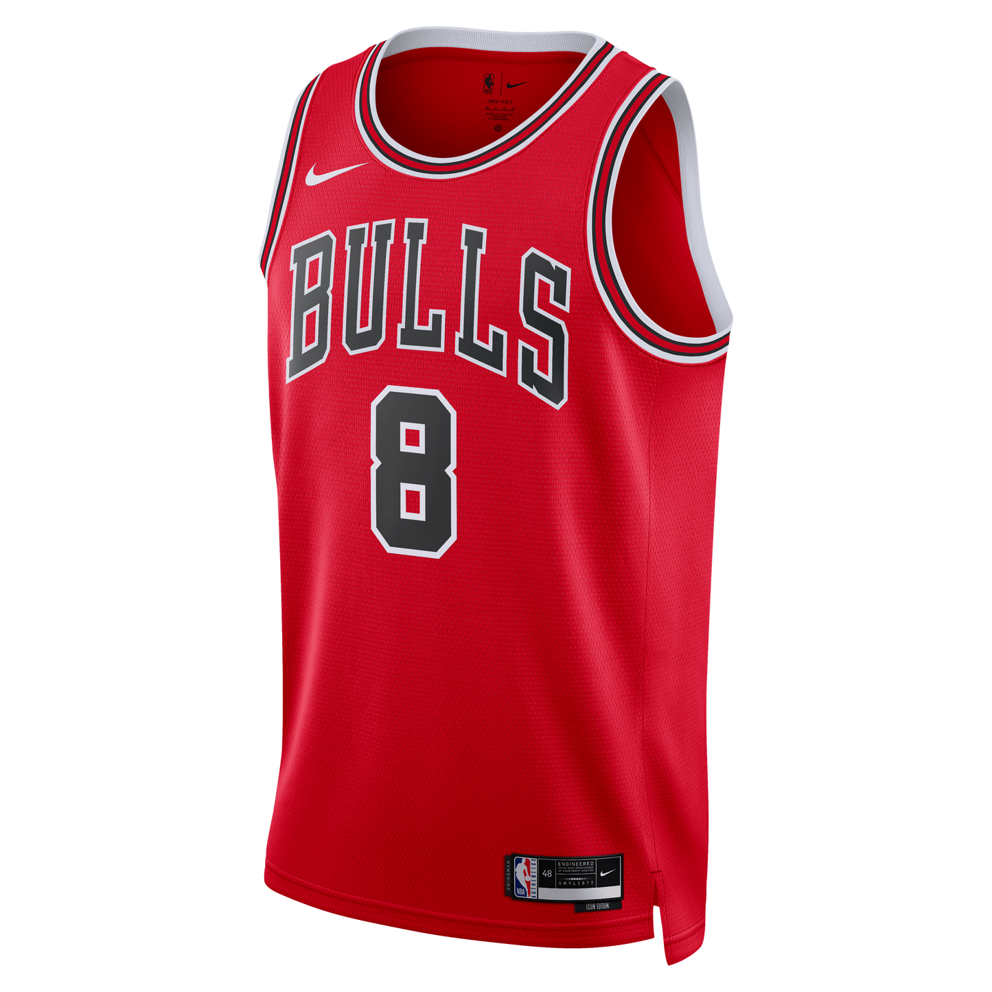 Unisex Chicago Bulls Caleb Wilson Nike Red 2026 NBA Draft Swingman Jersey - Icon Edition