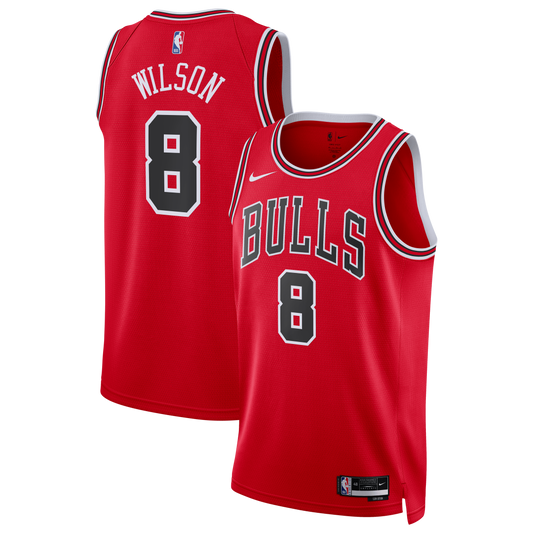 Unisex Chicago Bulls Caleb Wilson Nike Red 2026 NBA Draft Swingman Jersey - Icon Edition