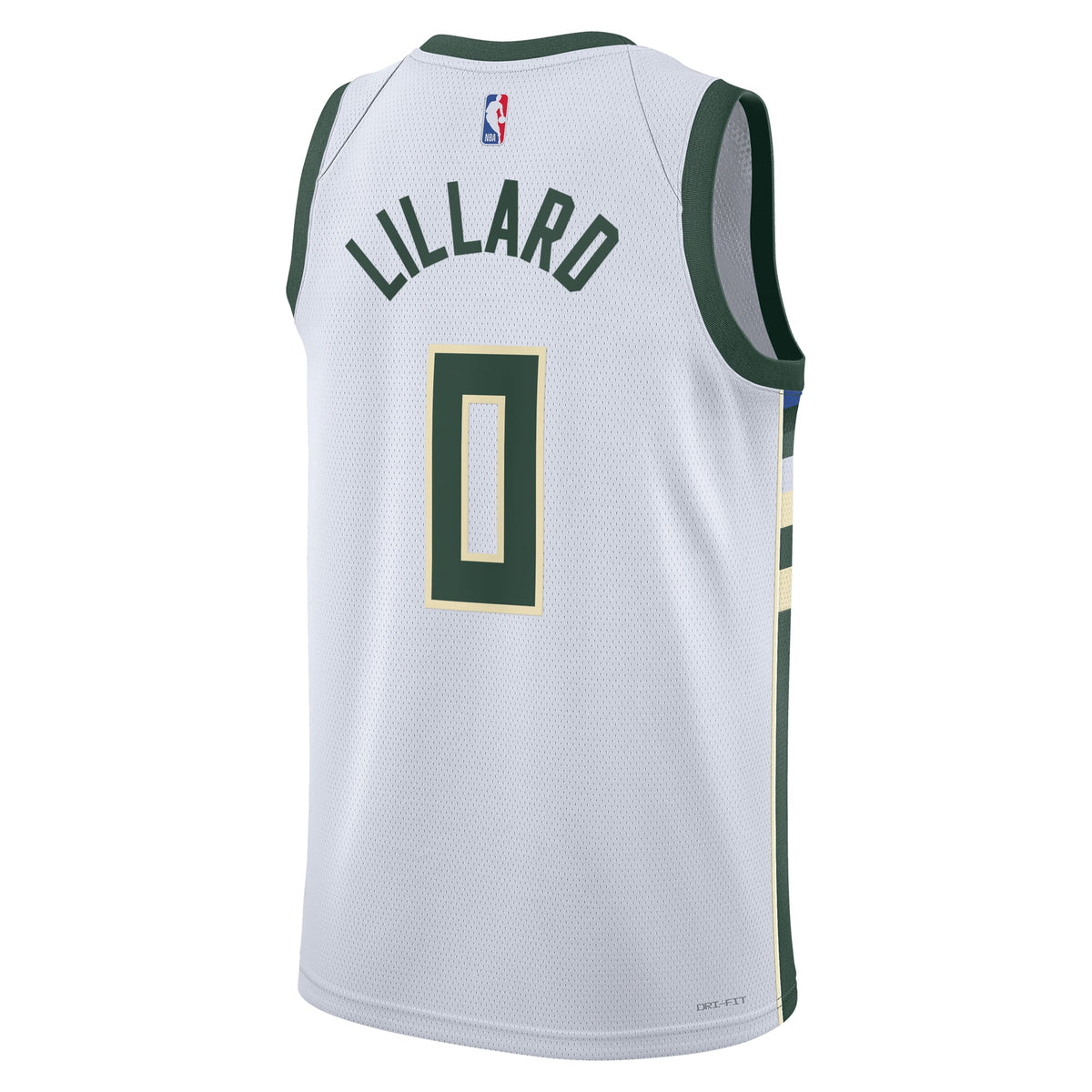 Unisex Milwaukee Bucks Damian Lillard Nike White Fear The Deer Swingman Player Jersey - Association Edition