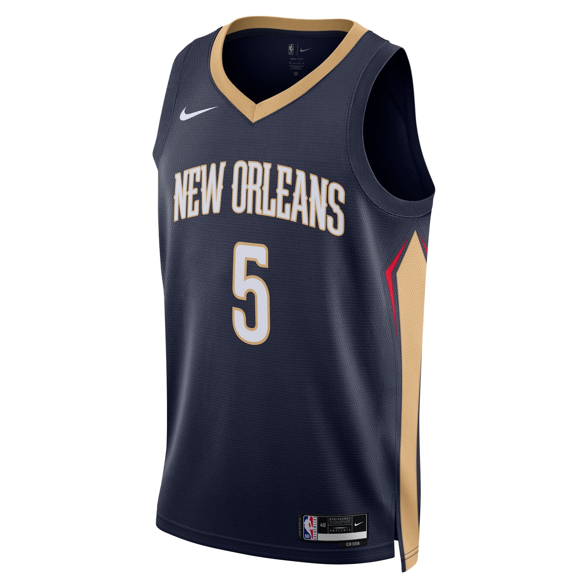Unisex New Orleans Pelicans Dejounte Murray Nike Navy 2024 Offseason Addition Nike Swingman Jersey
