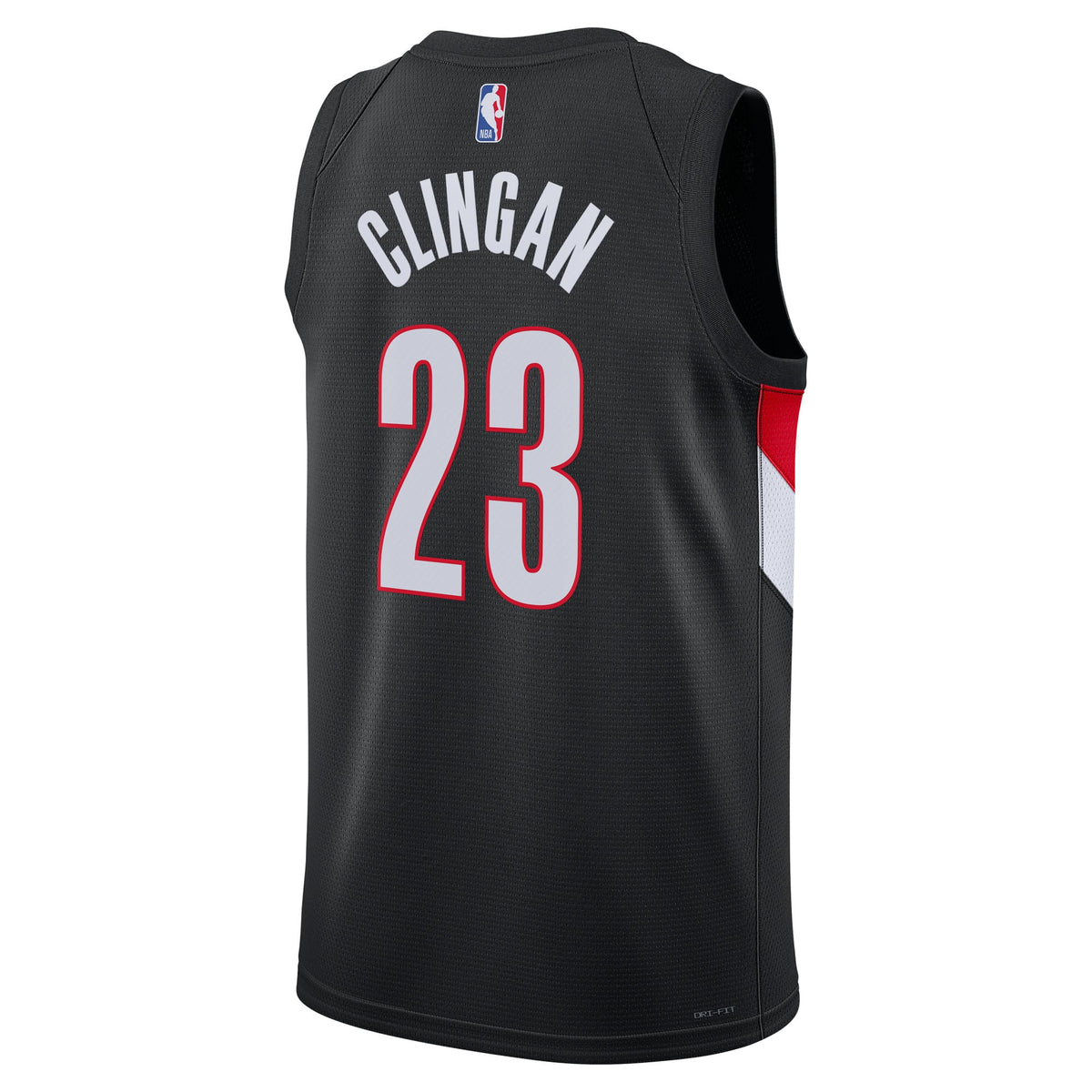 Unisex Portland Trail Blazers Donovan Clingan Nike Black Swingman Jersey - Icon Edition