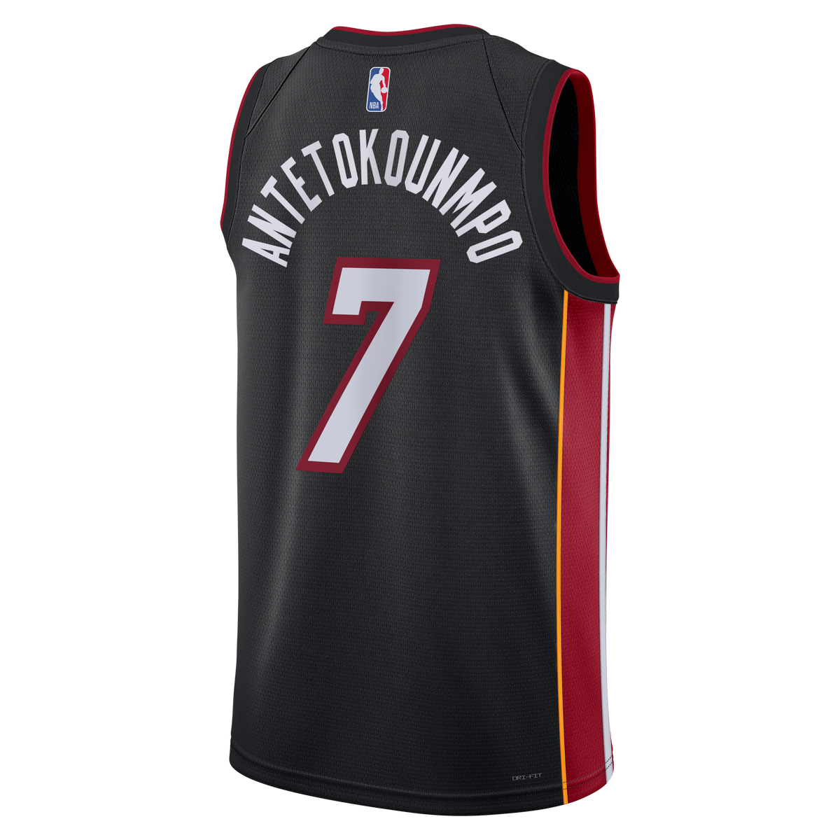 Unisex Miami Heat Giannis Antetokounmpo Nike Black Swingman Jersey - Icon Edition