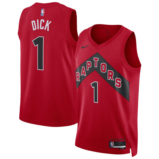 Unisex Toronto Raptors Gradey Dick Nike Red Swingman Player Jersey - Icon Edition