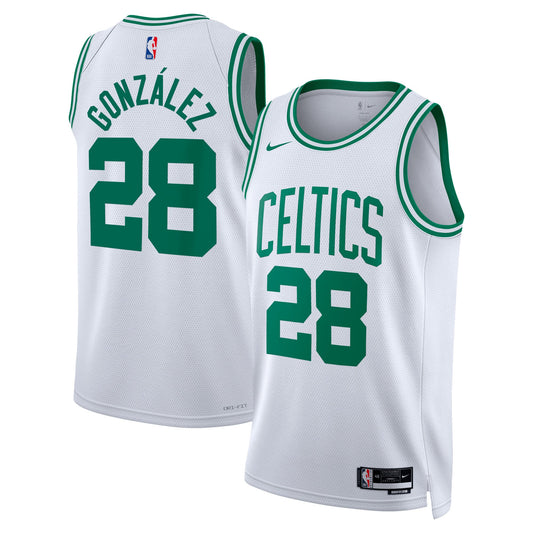 Unisex Boston Celtics Hugo González Nike White Swingman Jersey - Association Edition