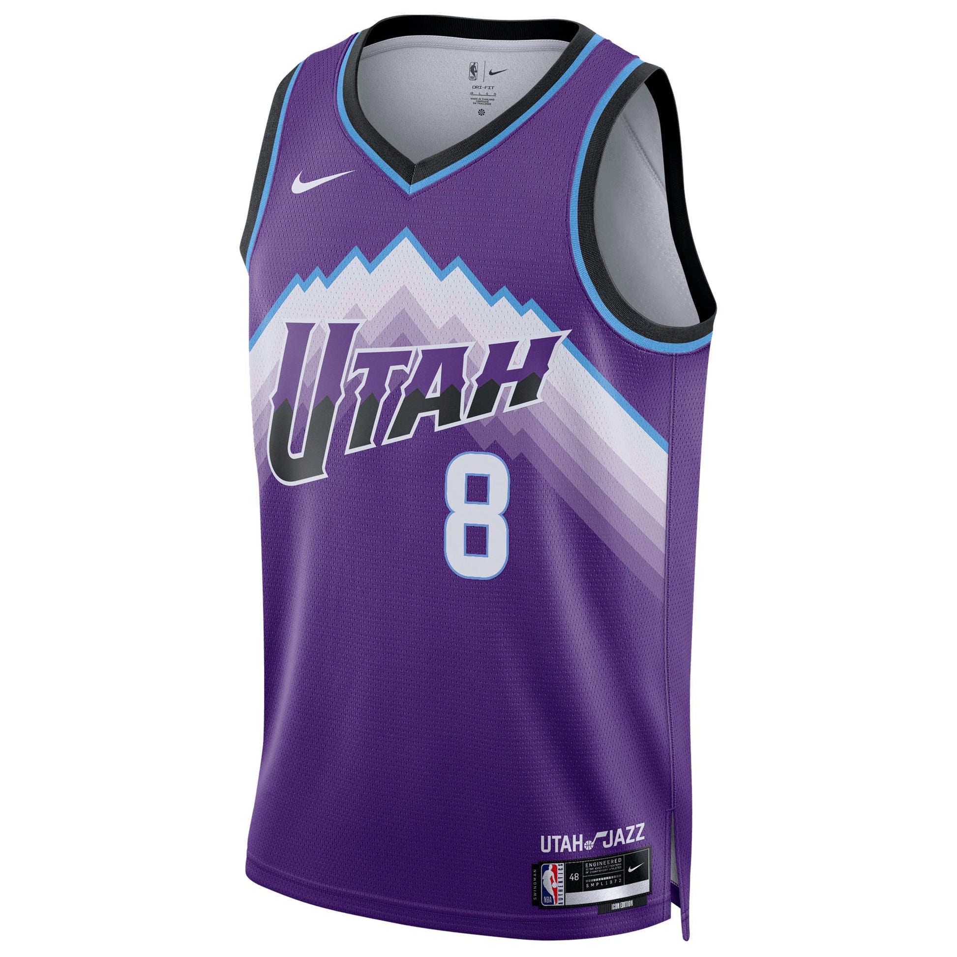 Unisex Utah Jazz Isaiah Collier Nike Purple Swingman Jersey - Icon Edition