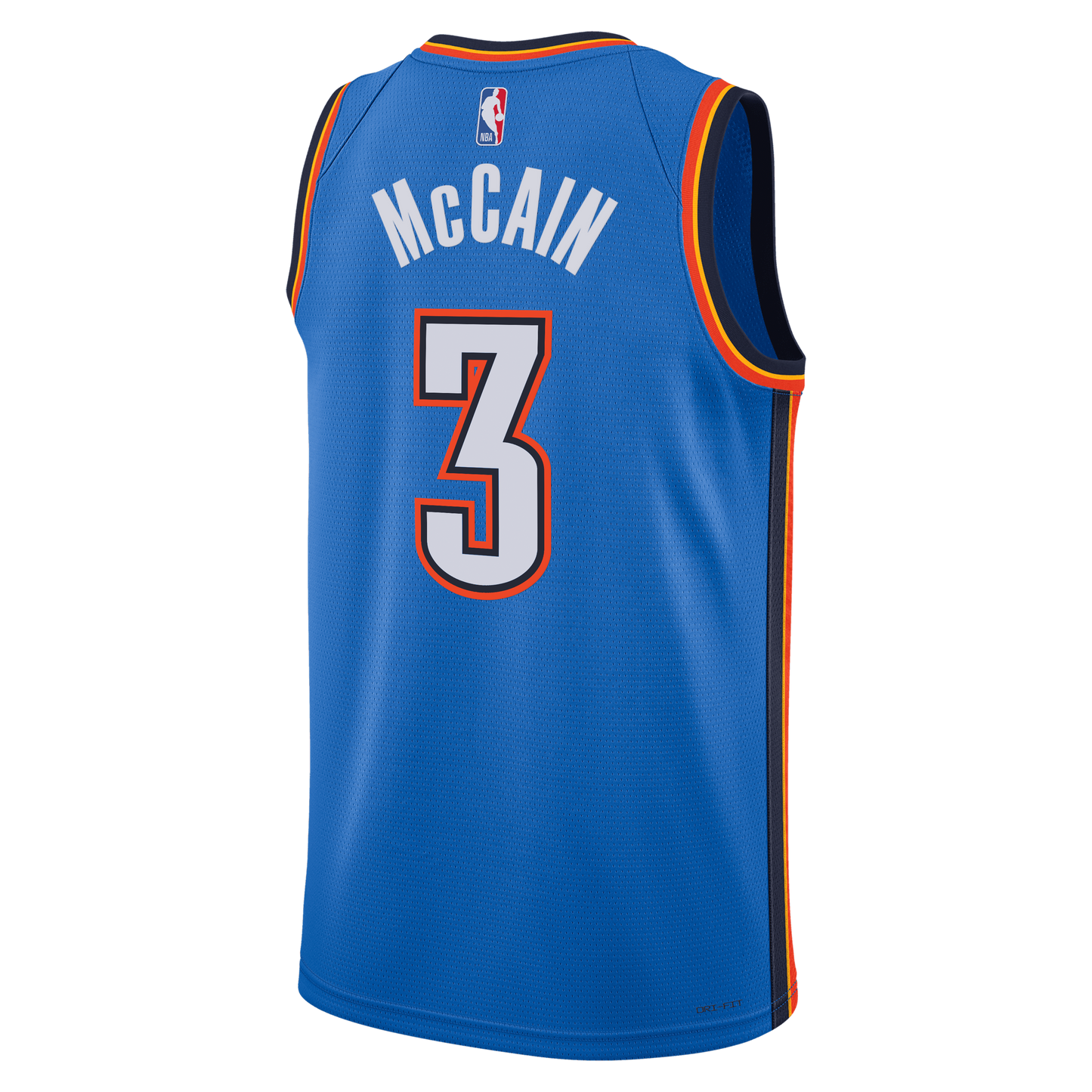 Unisex Oklahoma City Thunder Jared McCain Nike Blue Swingman Jersey - Icon Edition