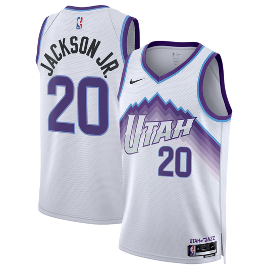 Unisex Utah Jazz Jaren Jackson Jr. Nike White Swingman Jersey - Association Edition