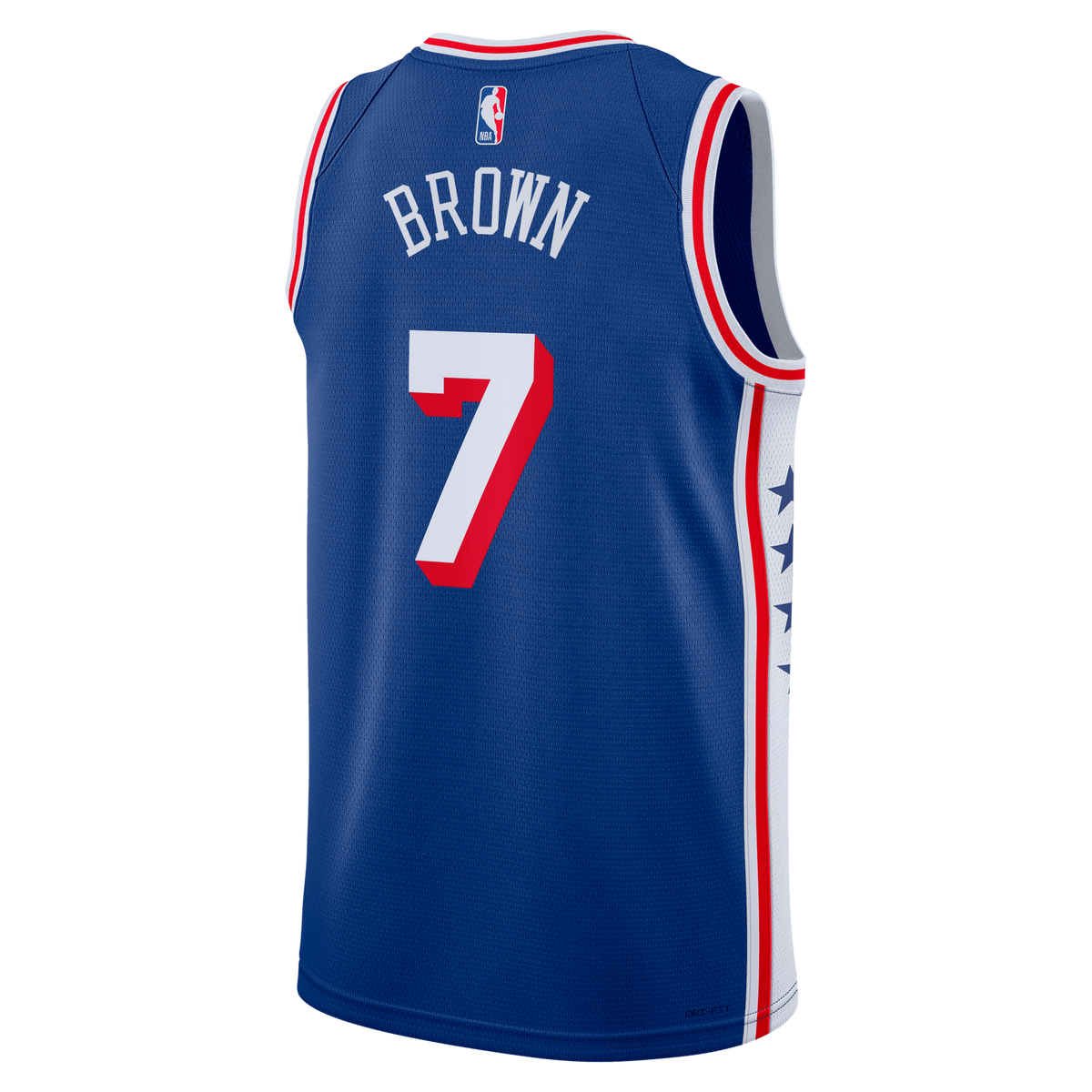 Unisex Philadelphia 76ers Jaylen Brown Nike Royal Swingman Jersey - Icon Edition