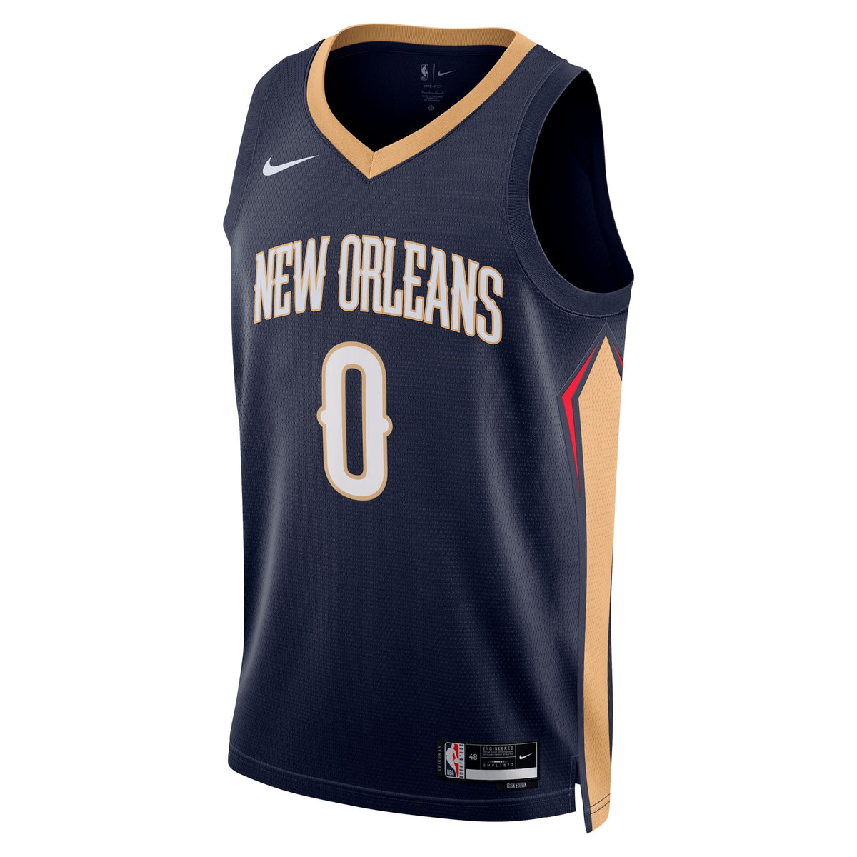 Unisex New Orleans Pelicans Jeremiah Fears Nike Navy Swingman Player Jersey - Icon Edition