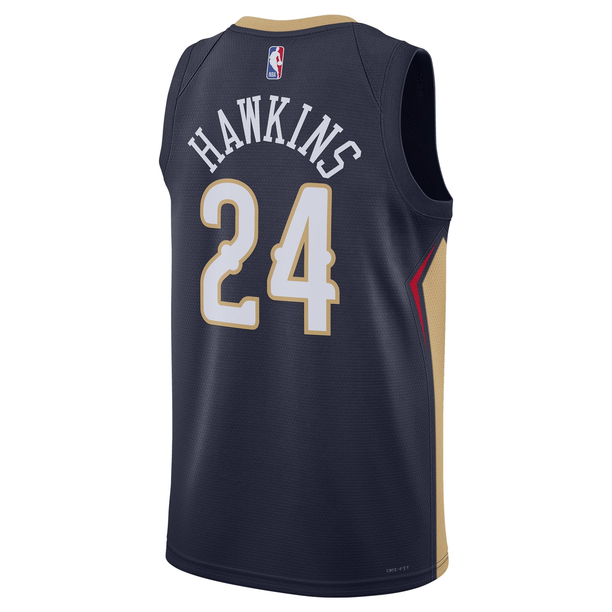 Unisex New Orleans Pelicans Jordan Hawkins Nike Navy Swingman Jersey - Icon Edition
