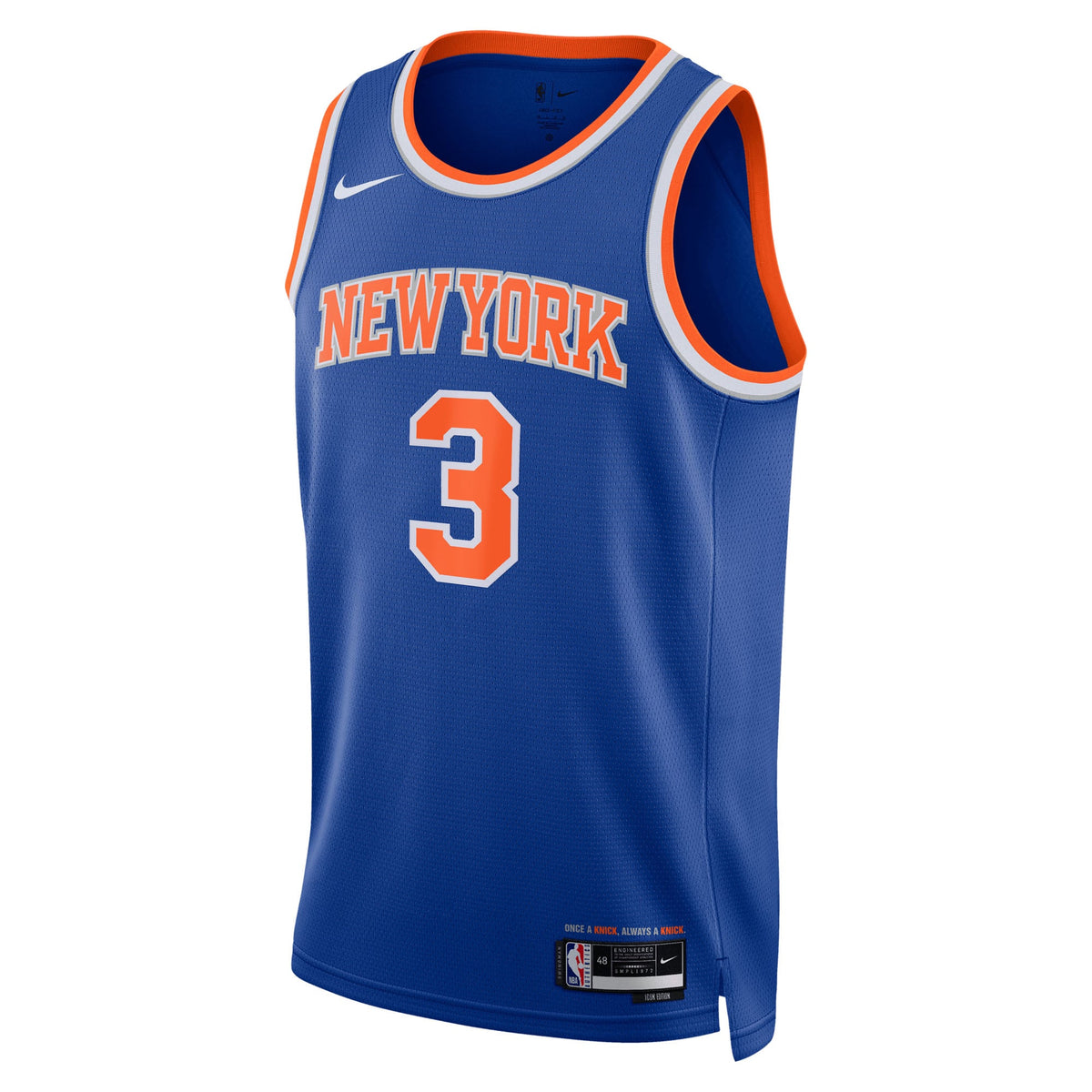 Unisex New York Knicks Josh Hart Nike Blue Swingman Jersey - Icon Edition