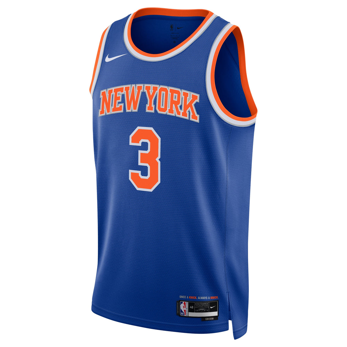 Unisex New York Knicks Josh Hart Nike Blue Swingman Player Jersey - Icon Edition
