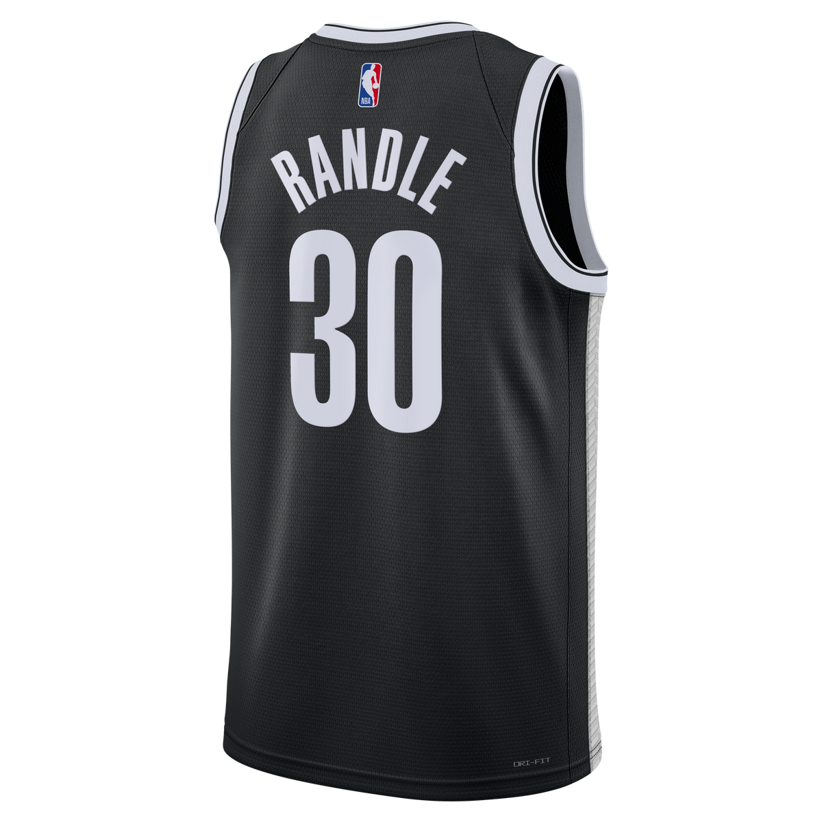 Unisex Brooklyn Nets Julius Randle Nike Black Swingman Jersey - Icon Edition