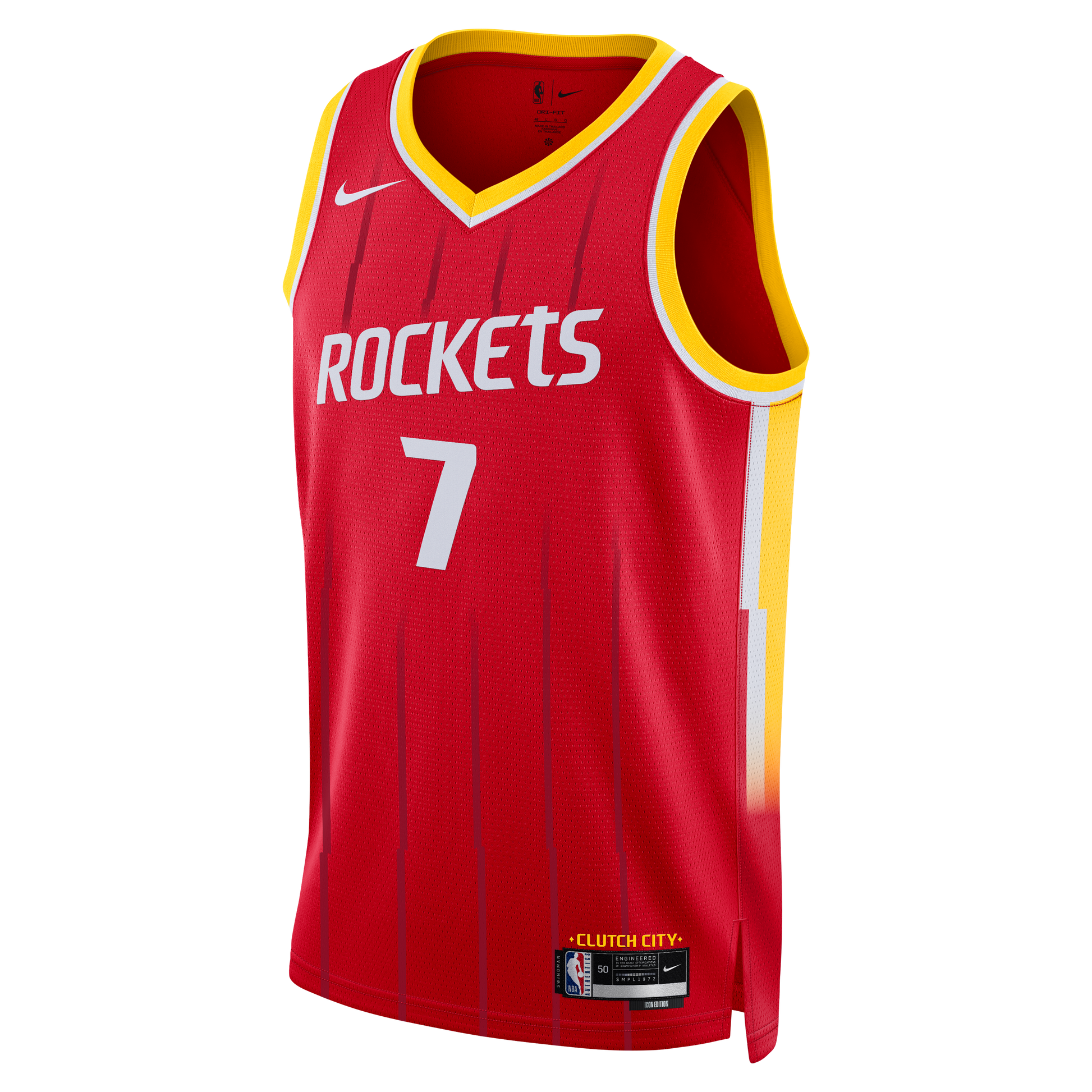 Unisex Houston Rockets Kevin Durant Nike Red Swingman Jersey - Icon Edition