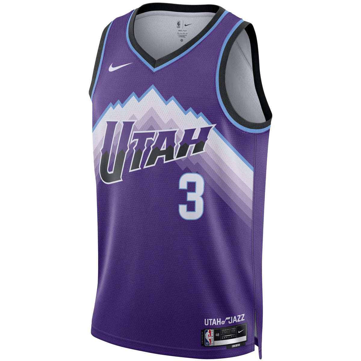 Unisex Utah Jazz Keyonte George Nike Purple Swingman Jersey - Icon Edition