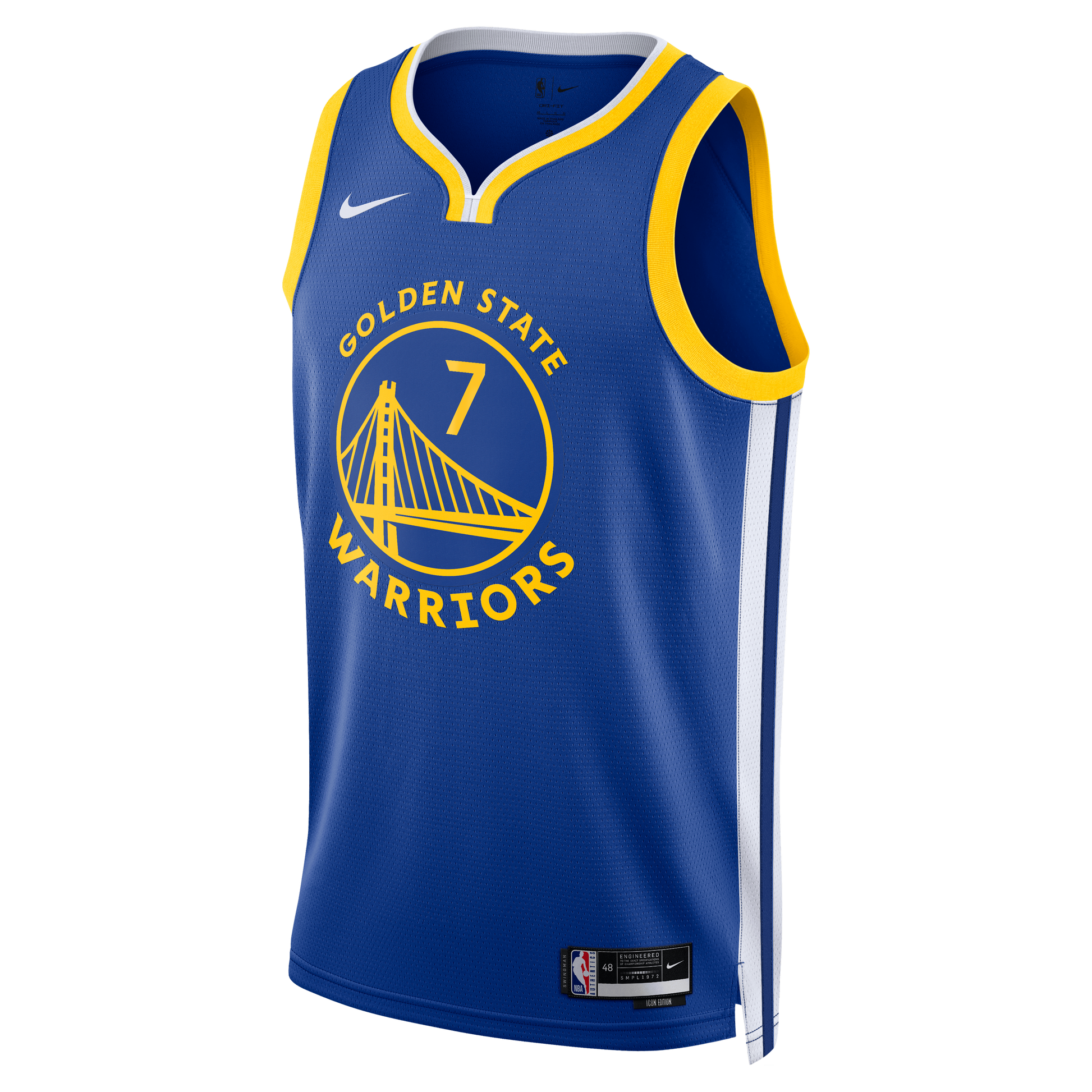 Unisex Golden State Warriors Kristaps Porziņģis Nike Royal Swingman Jersey - Icon Edition
