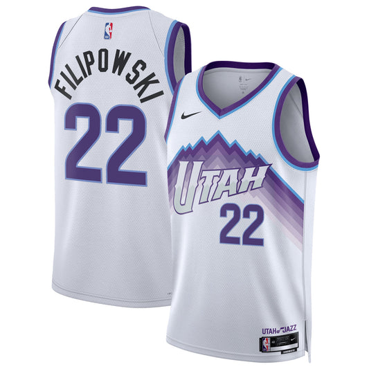 Unisex Utah Jazz Kyle Filipowski Nike White Swingman Jersey - Association Edition
