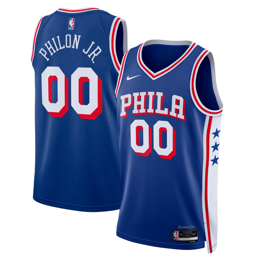 Unisex Philadelphia 76ers Labaron Philon Jr. Nike Royal Swingman Jersey - Icon Edition