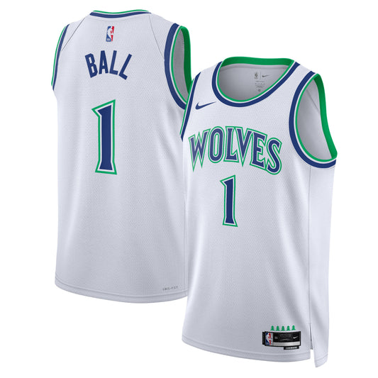Unisex Minnesota Timberwolves LaMelo Ball Nike White Swingman Jersey - Association Edition