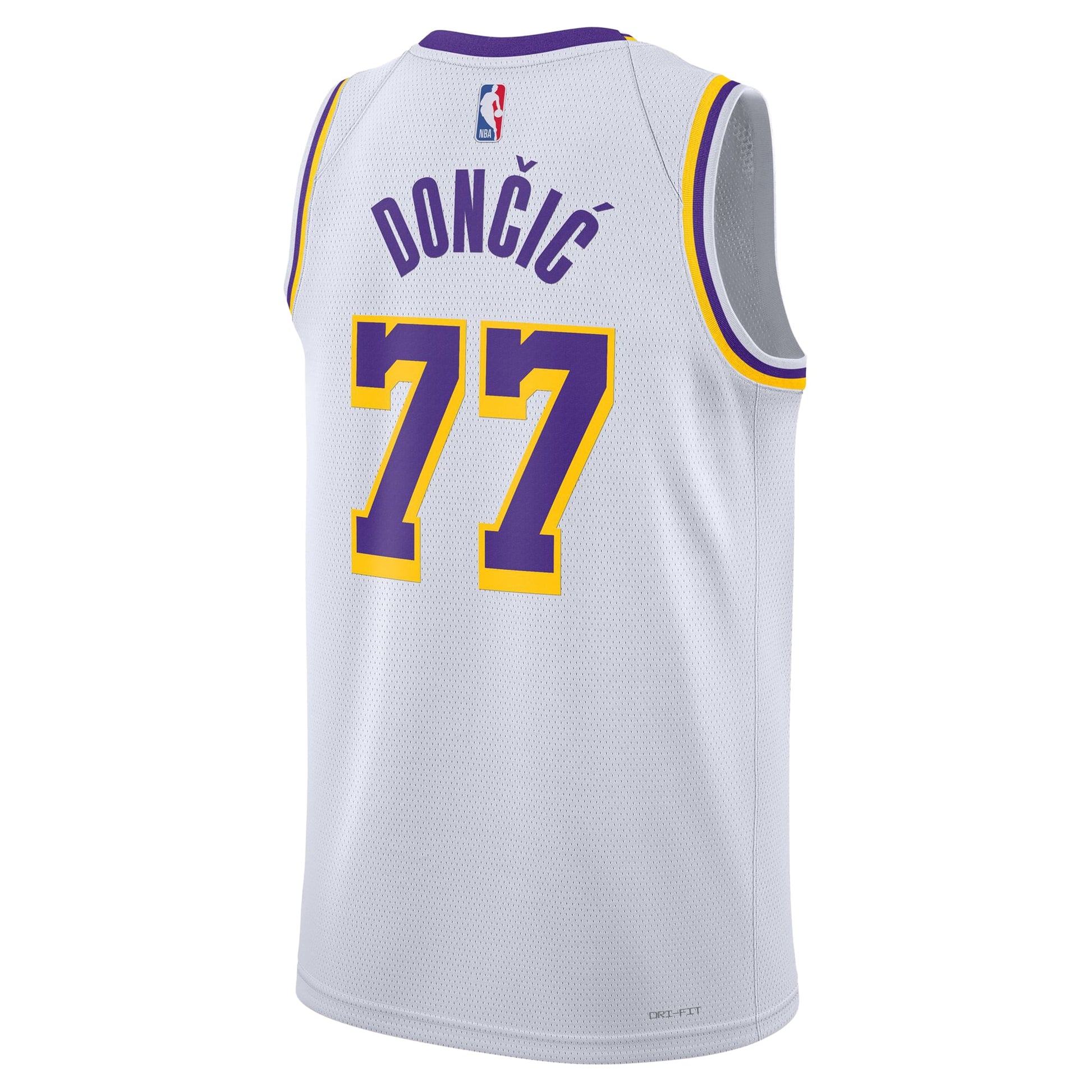 Unisex Los Angeles Lakers Luka Dončić Nike White Swingman Jersey - Association Edition