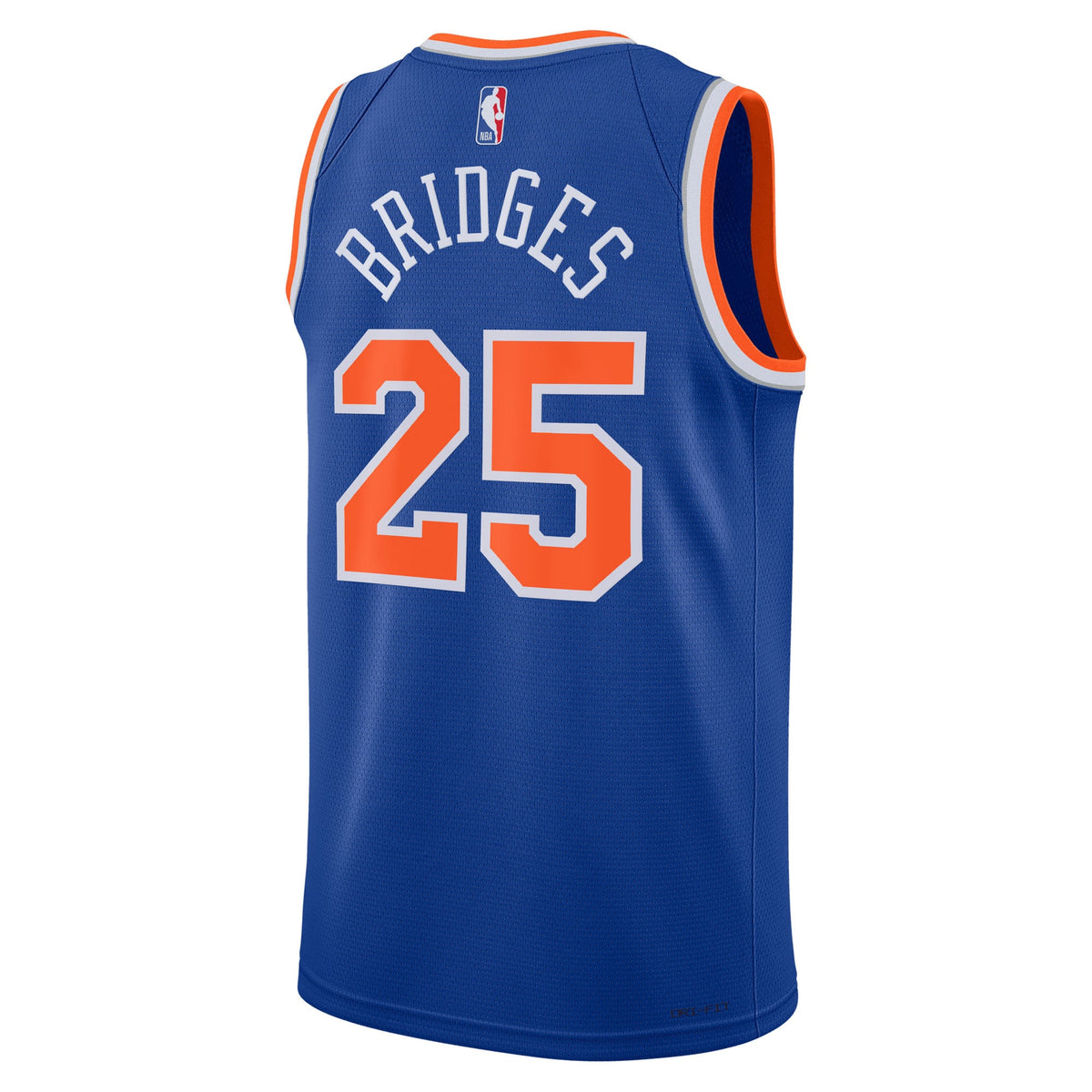 Unisex New York Knicks Mikal Bridges Nike Blue Swingman Jersey - Icon Edition