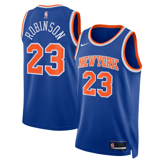 Unisex New York Knicks Mitchell Robinson Nike Blue Swingman Jersey - Icon Edition