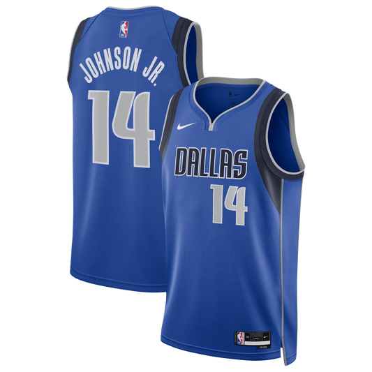 Unisex Dallas Mavericks Morez Johnson Jr. Nike Blue Swingman Jersey - Icon Edition