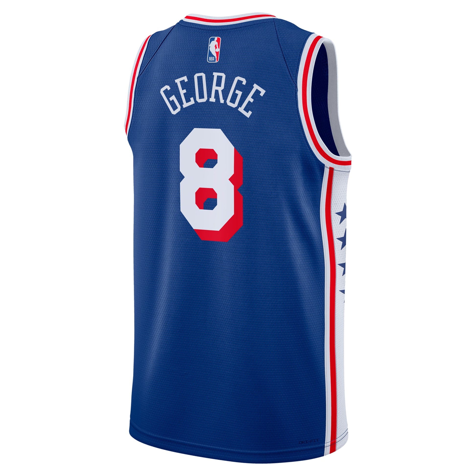 Unisex Philadelphia 76ers Paul George Nike Royal 2024 Offseason Addition Nike Swingman Jersey