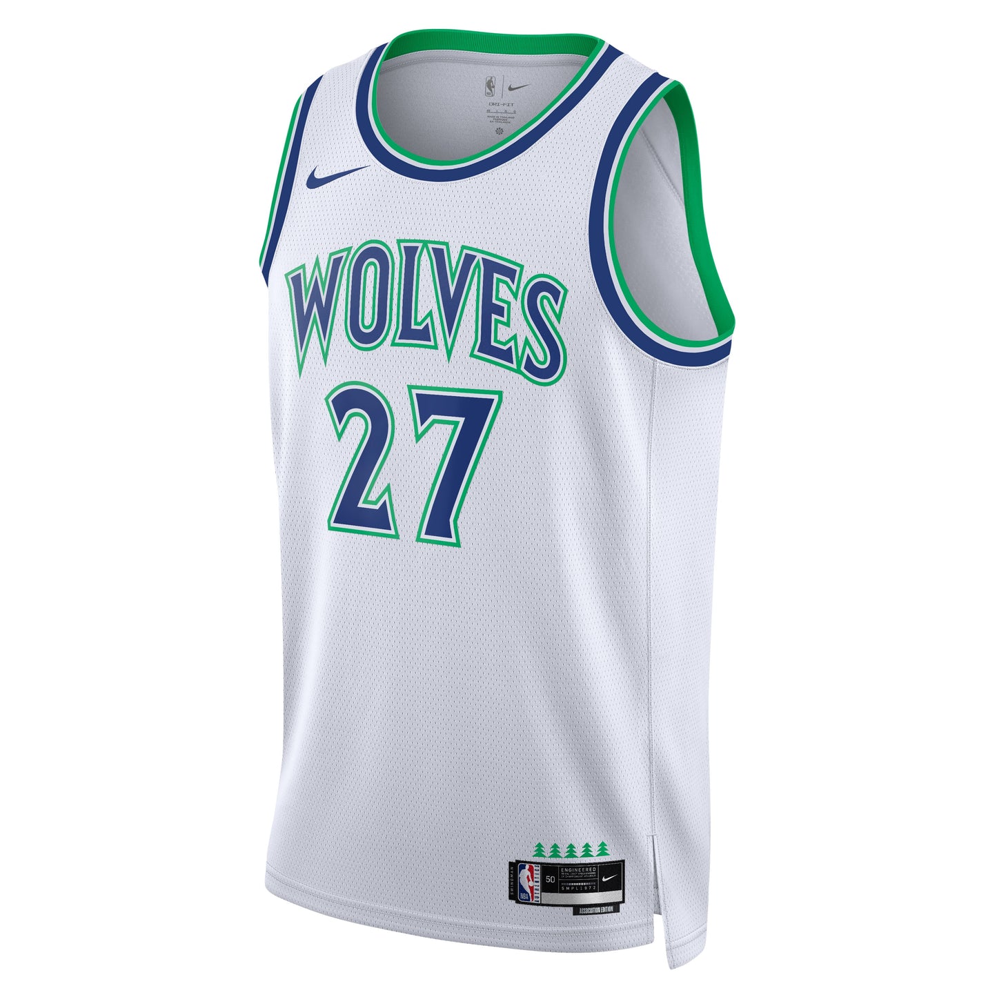 Unisex Minnesota Timberwolves Rudy Gobert Nike White Swingman Jersey - Association Edition