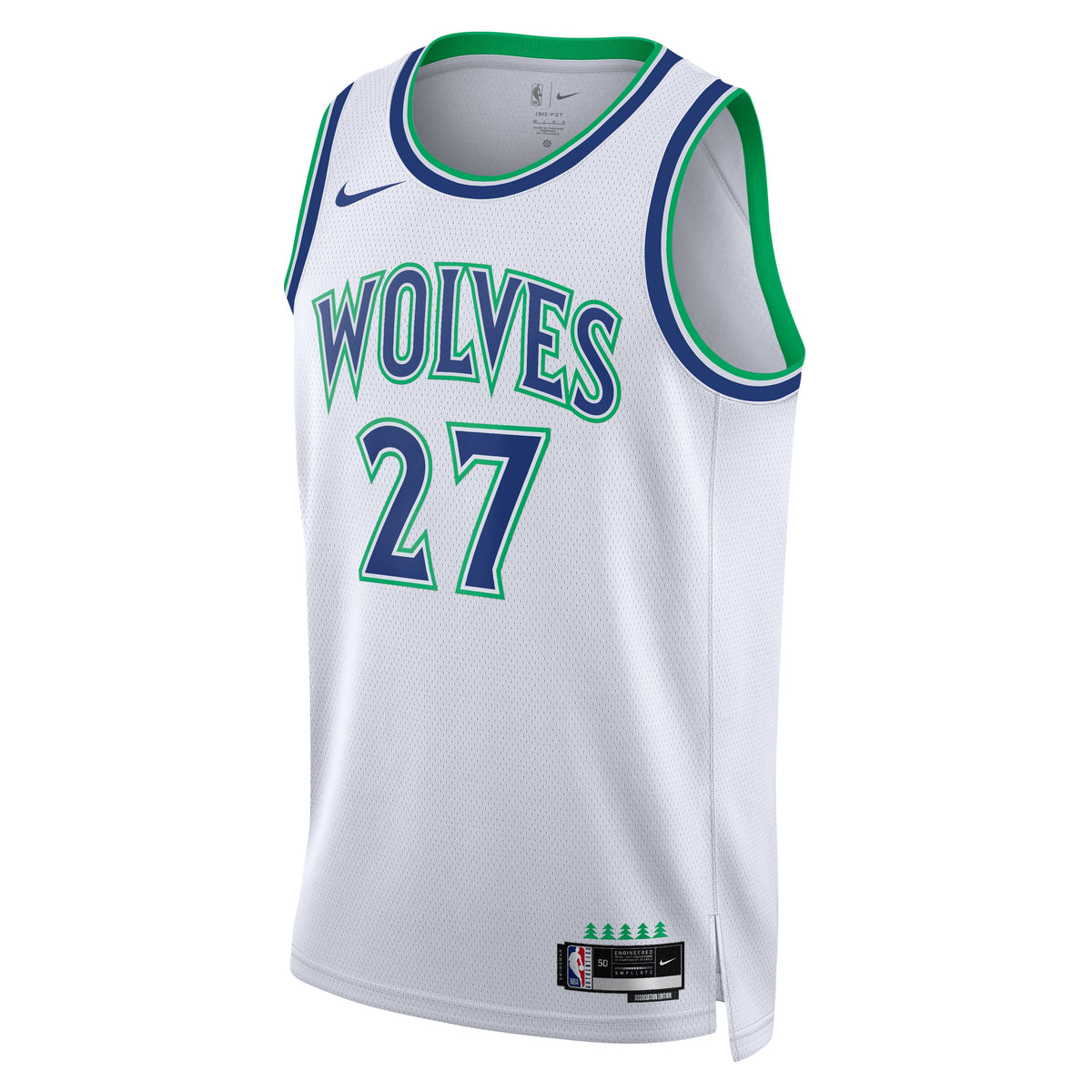 Unisex Minnesota Timberwolves Rudy Gobert Nike White Swingman Jersey - Association Edition