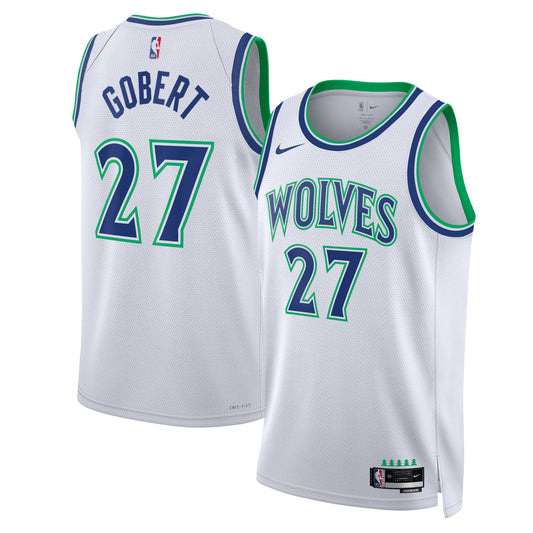 Unisex Minnesota Timberwolves Rudy Gobert Nike White Swingman Jersey - Association Edition