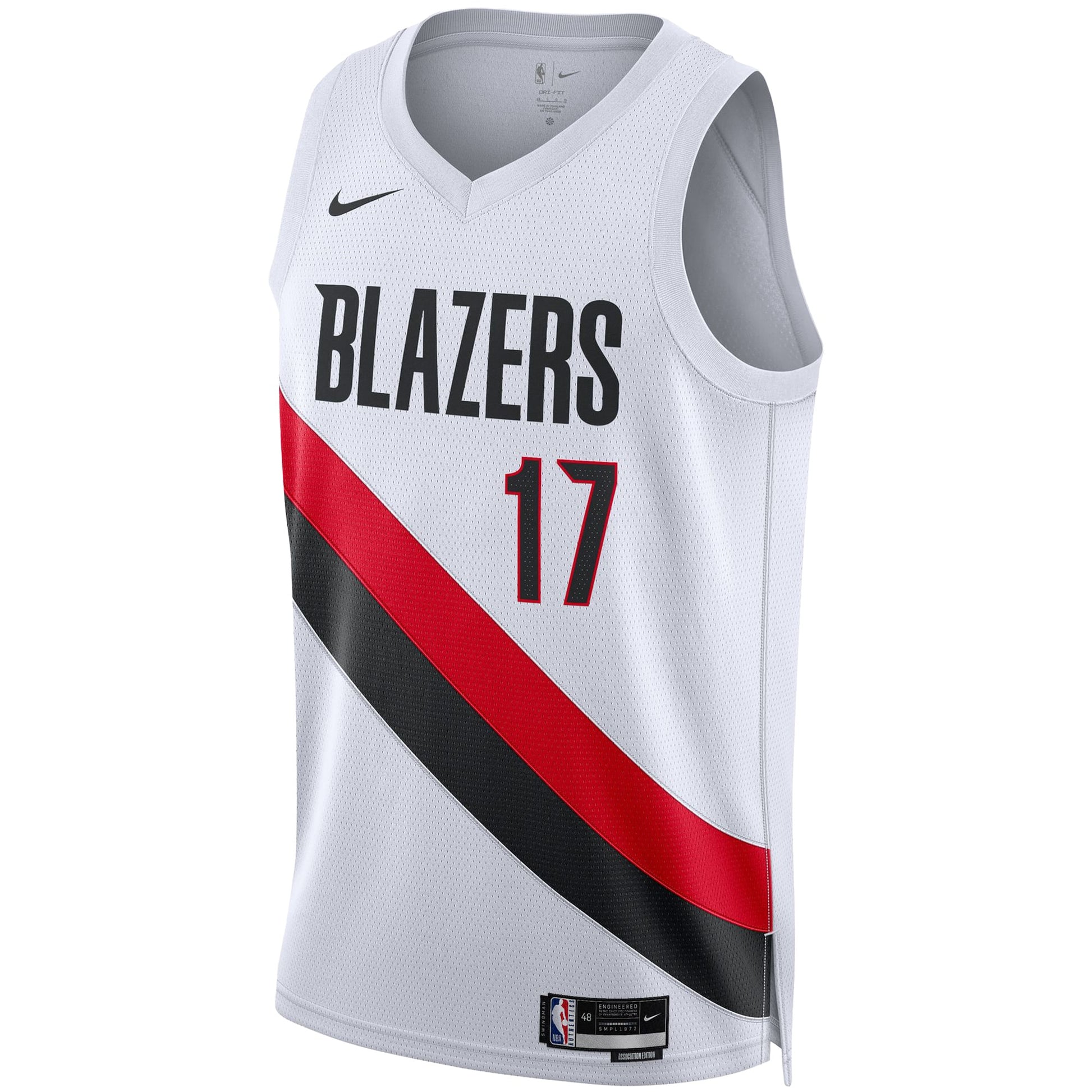 Unisex Portland Trail Blazers Shaedon Sharpe Nike White Swingman Player Jersey - Association Edition