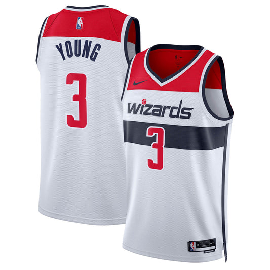 Unisex Washington Wizards Trae Young Nike White Swingman Jersey - Association Edition