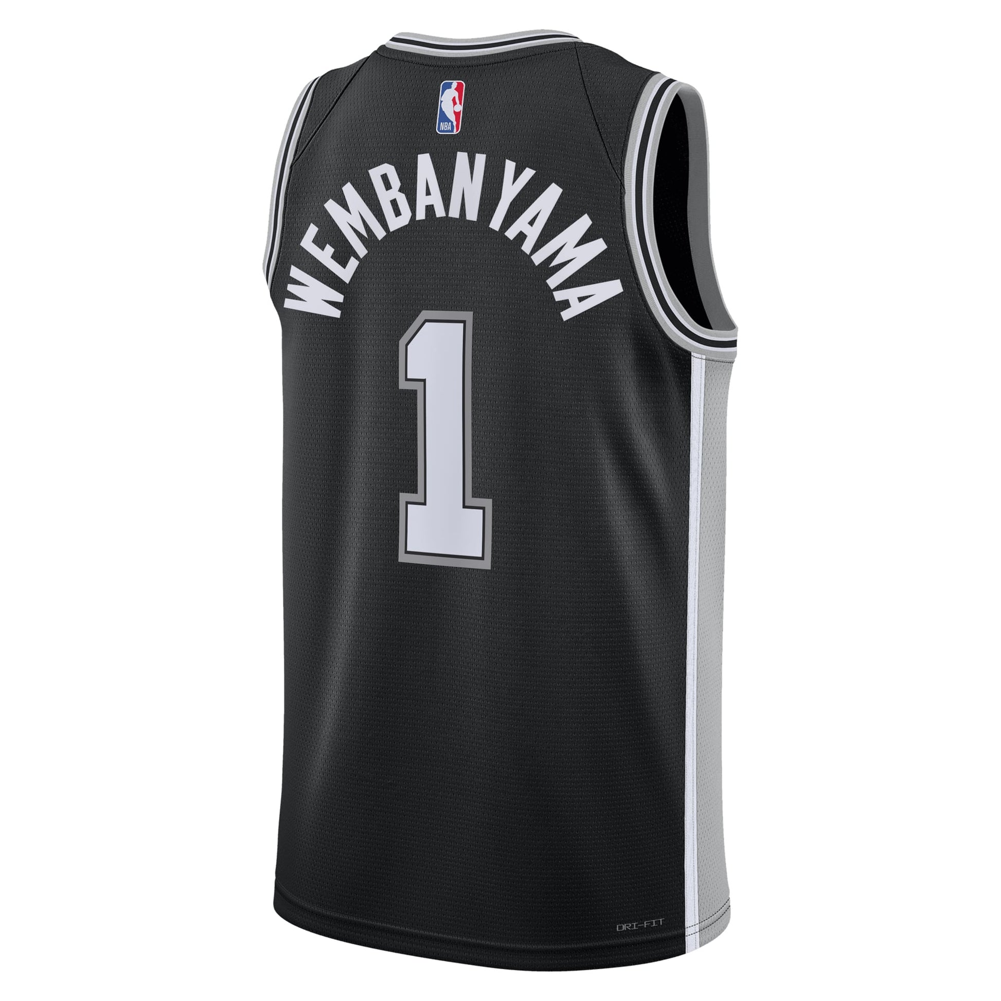 Unisex San Antonio Spurs Victor Wembanyama Nike Black Swingman Jersey - Icon Edition