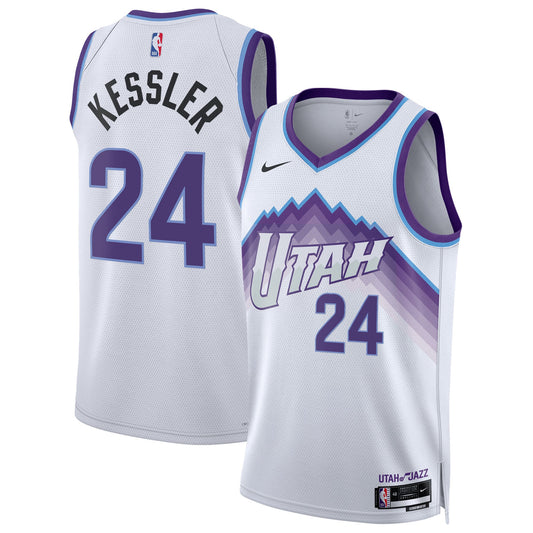 Unisex Utah Jazz Walker Kessler Nike White Swingman Jersey - Association Edition