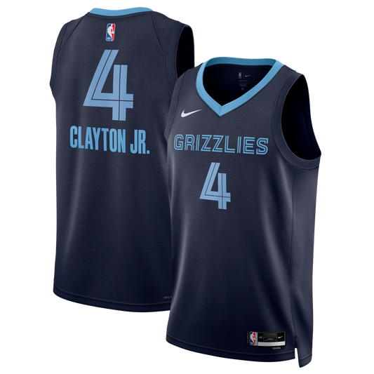 Unisex Memphis Grizzlies Walter Clayton Jr. Nike Navy Swingman Jersey - Icon Edition