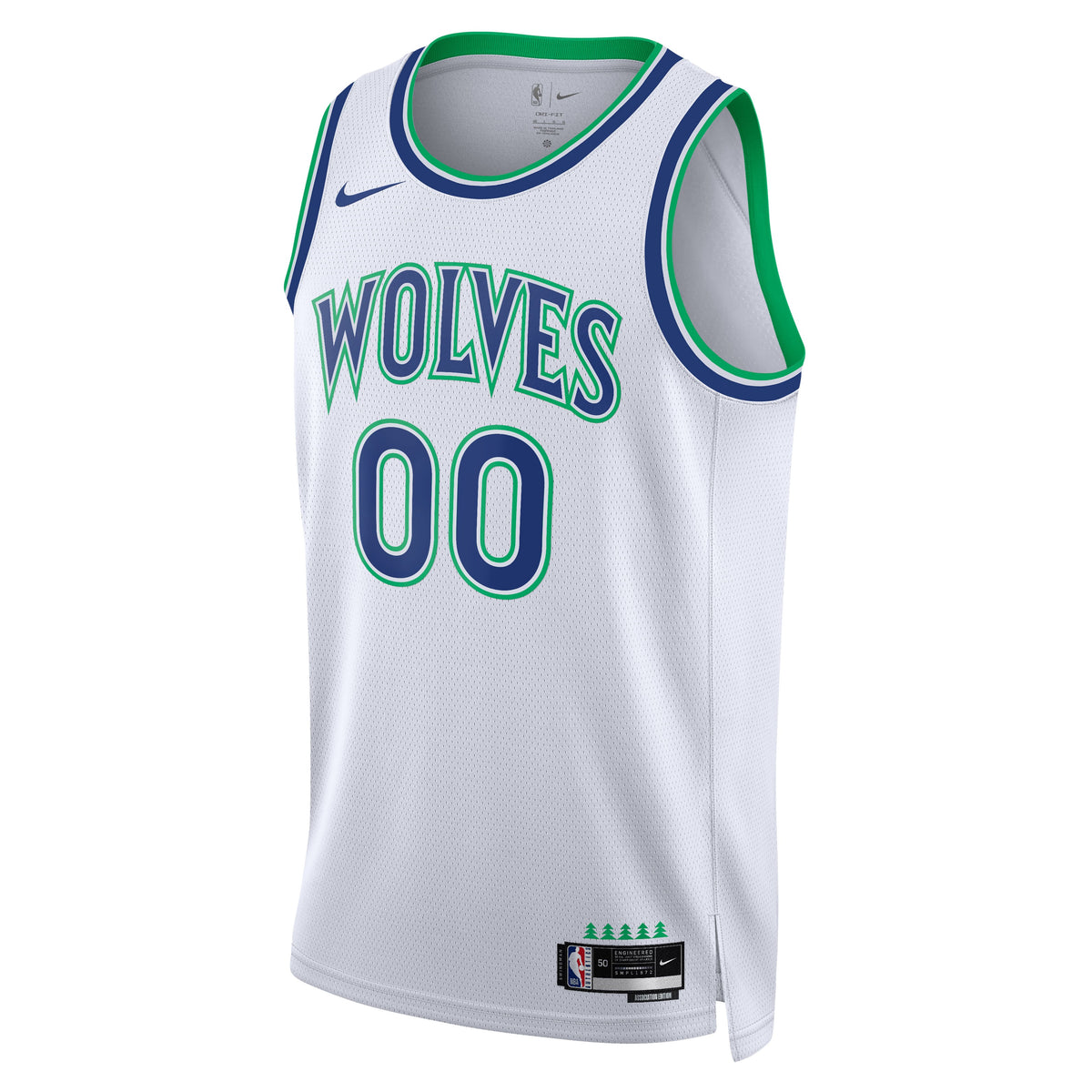 Unisex Minnesota Timberwolves  Nike White Swingman Custom Jersey - Association Edition
