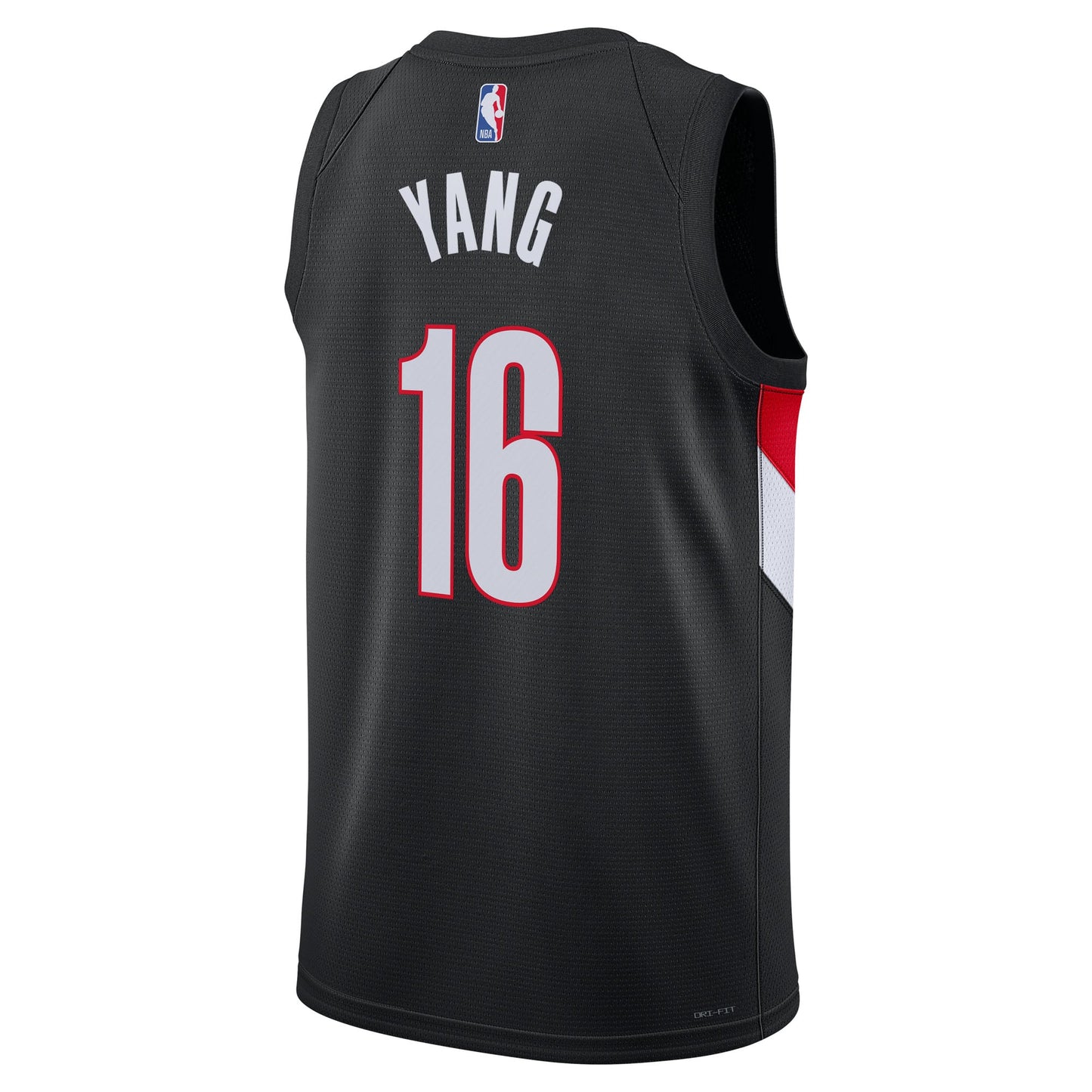 Unisex Portland Trail Blazers Yang Hansen Nike Black Swingman Jersey - Icon Edition