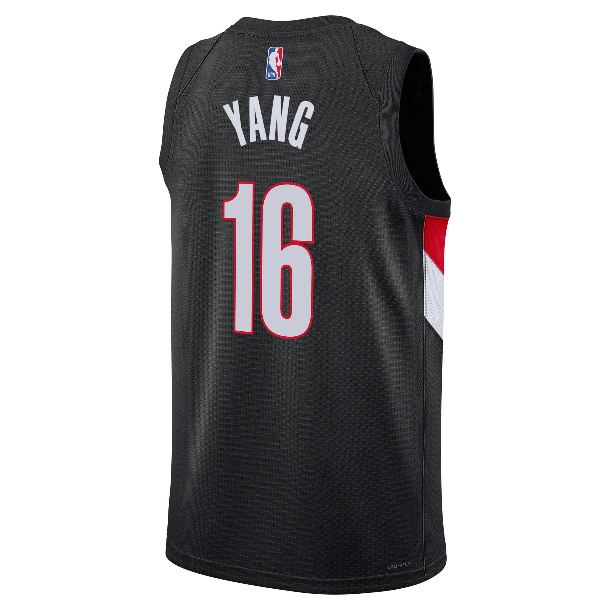 Unisex Portland Trail Blazers Yang Hansen Nike Black Swingman Jersey - Icon Edition