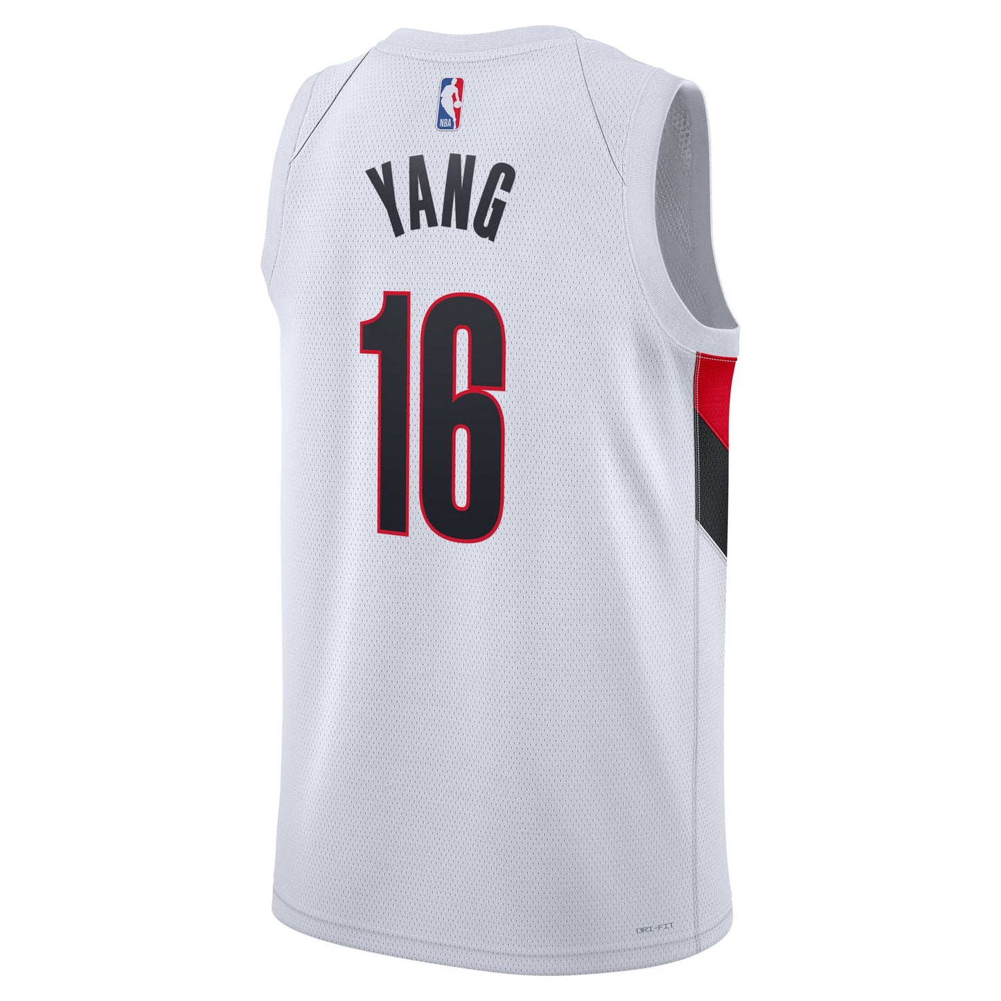 Unisex Portland Trail Blazers Yang Hansen Nike White Swingman Jersey - Association Edition