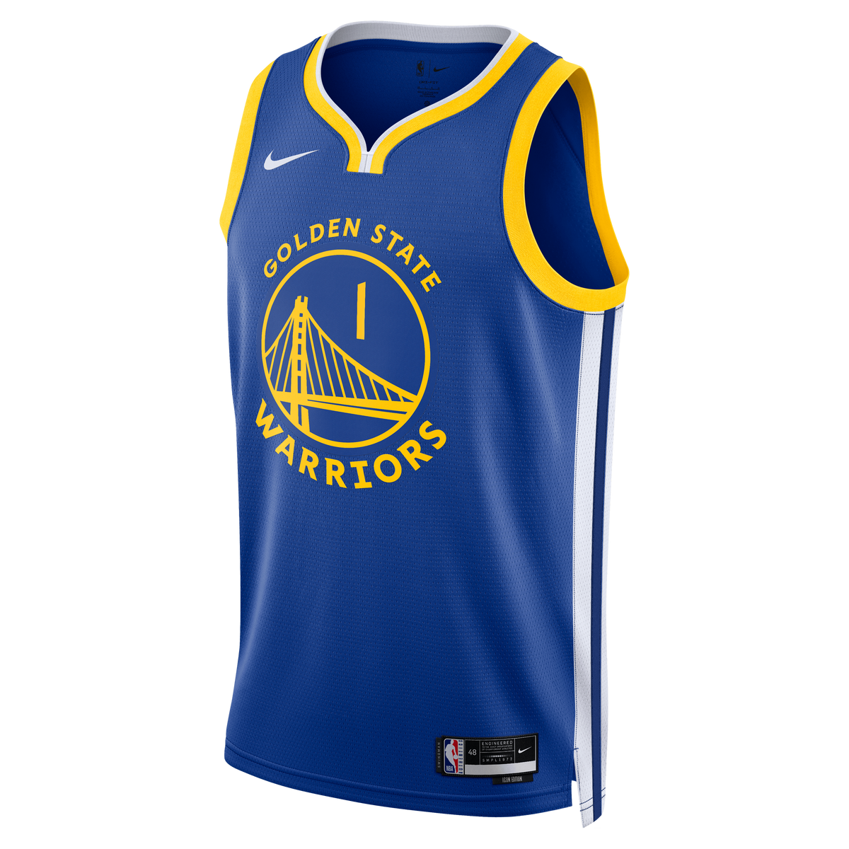 Unisex Golden State Warriors Yaxel Lendeborg Nike Royal Swingman Jersey - Icon Edition