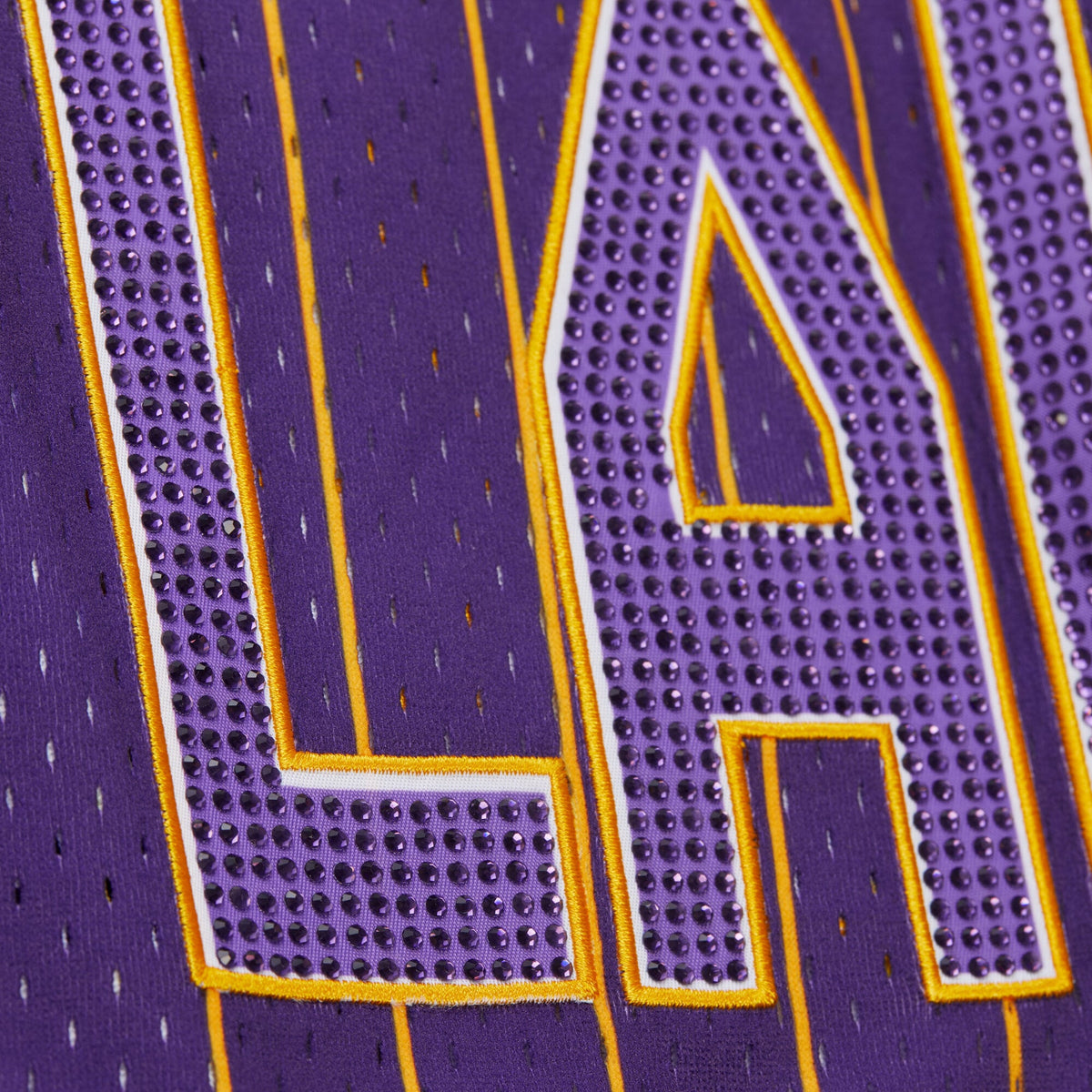 Women's Los Angeles Lakers  Mitchell & Ness x DANNIJO Purple Fashion Baseball Jersey