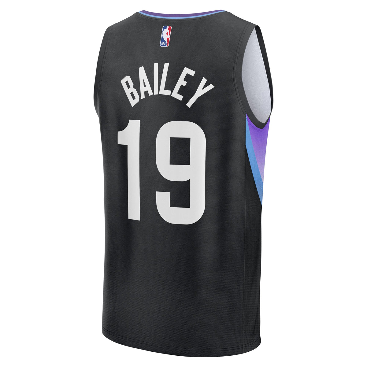 Youth Utah Jazz Ace Bailey Fanatics Black 2025 NBA Draft First Round Pick Fast Break Replica Jersey - Statement Edition