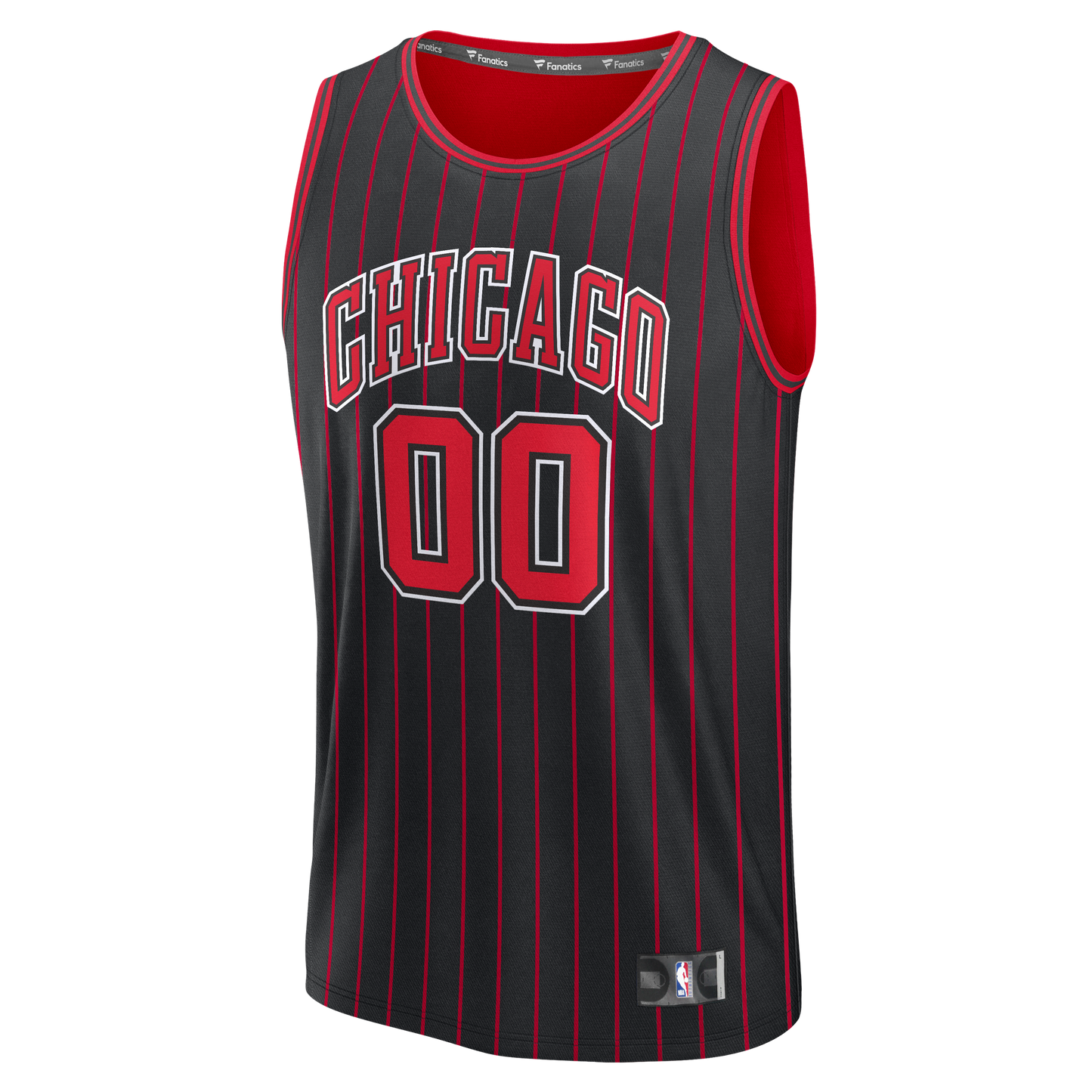 Youth Chicago Bulls Fanatics Black Fast Break Custom Jersey - Statement Edition