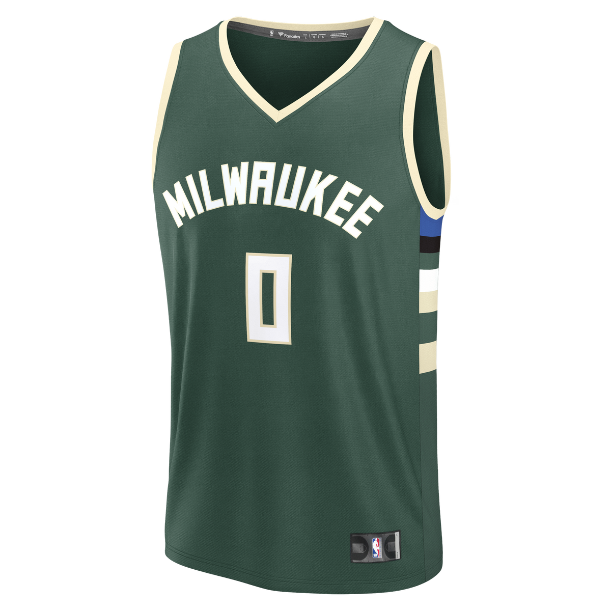 Youth Milwaukee Bucks Brayden Burries Fanatics Hunter Green Fast Break Replica Jersey - Icon Edition