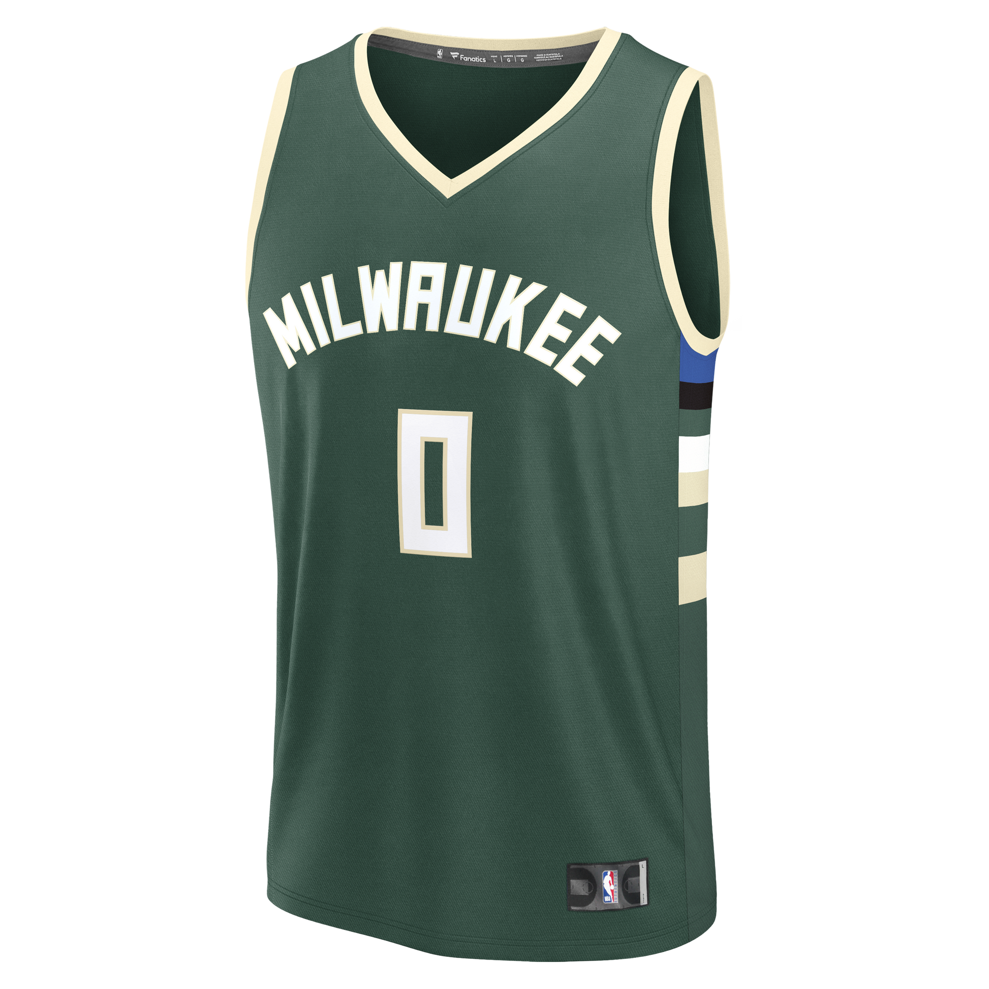 Youth Milwaukee Bucks Brayden Burries Fanatics Hunter Green Fast Break Replica Jersey - Icon Edition